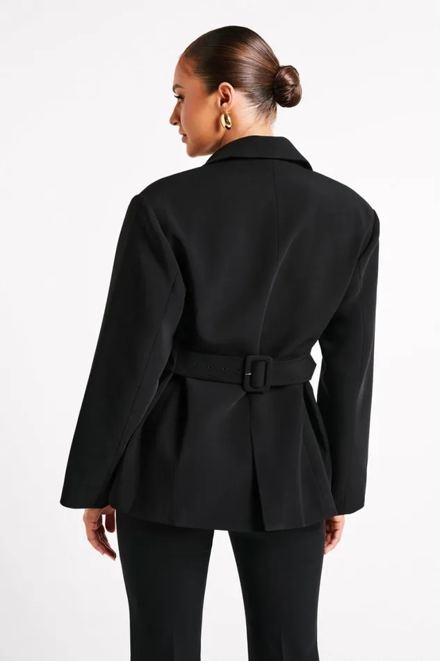 Women Meshki Outerwear Addie Suiting Blazer 8211 Black