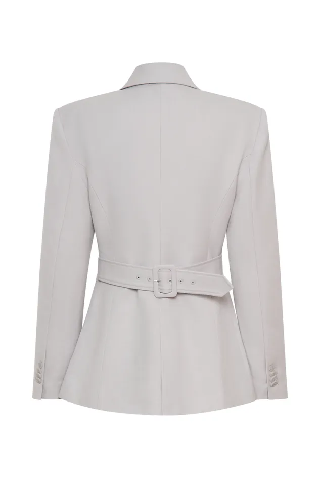 Women Meshki Outerwear Bellamy Cinched Blazer 8211 Grey