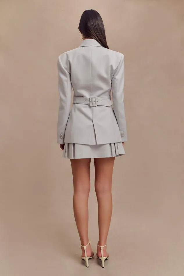 Women Meshki Outerwear Bellamy Cinched Blazer 8211 Grey