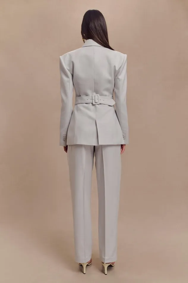 Women Meshki Outerwear Bellamy Cinched Blazer 8211 Grey