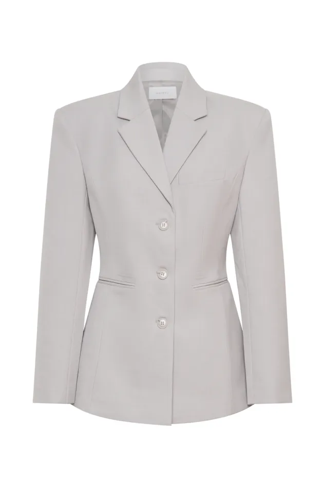 Women Meshki Outerwear Bellamy Cinched Blazer 8211 Grey