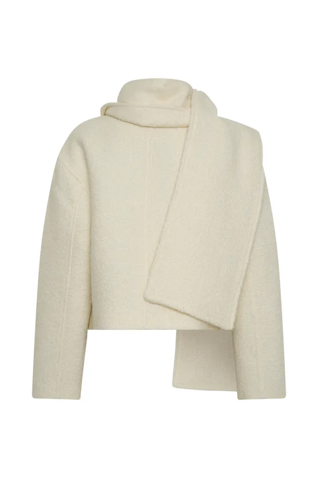 Women Meshki Outerwear Bree Scarf And Jacket 8211 Ivory