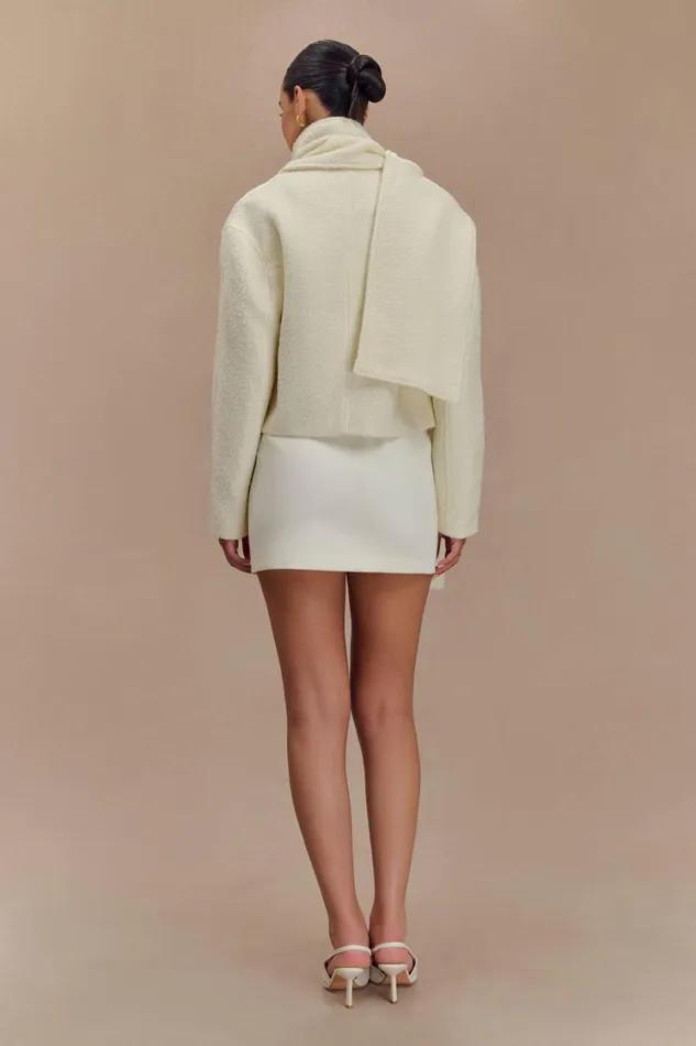 Women Meshki Outerwear Bree Scarf And Jacket 8211 Ivory