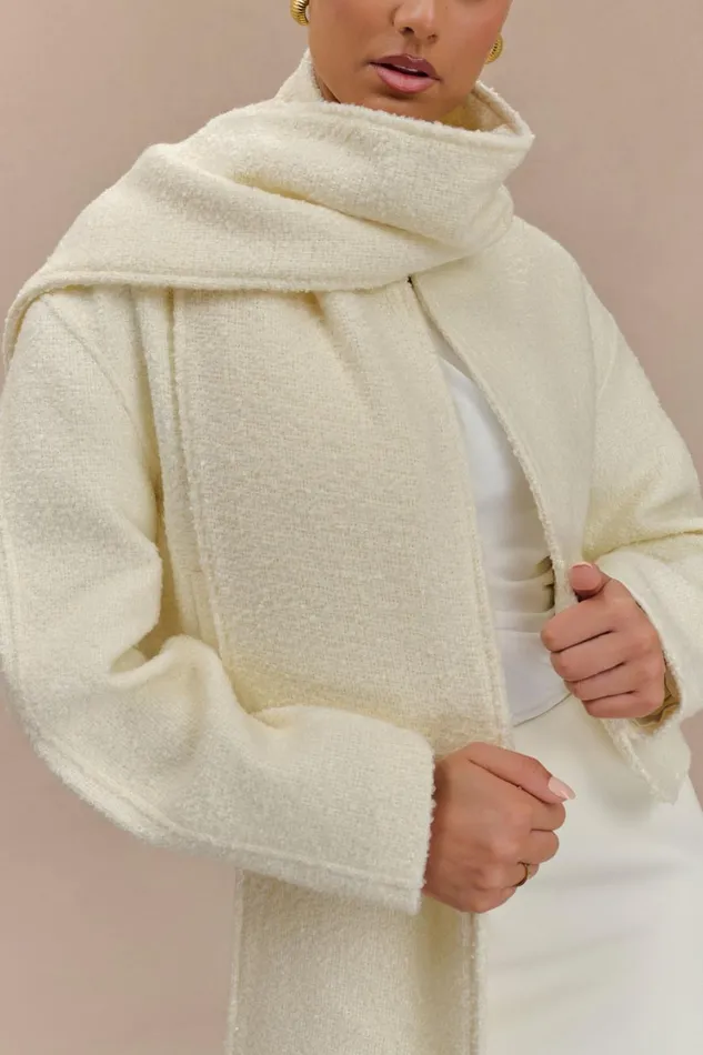 Women Meshki Outerwear Bree Scarf And Jacket 8211 Ivory