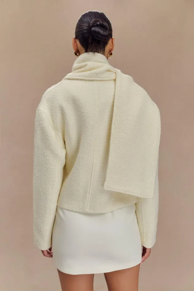 Women Meshki Outerwear Bree Scarf And Jacket 8211 Ivory
