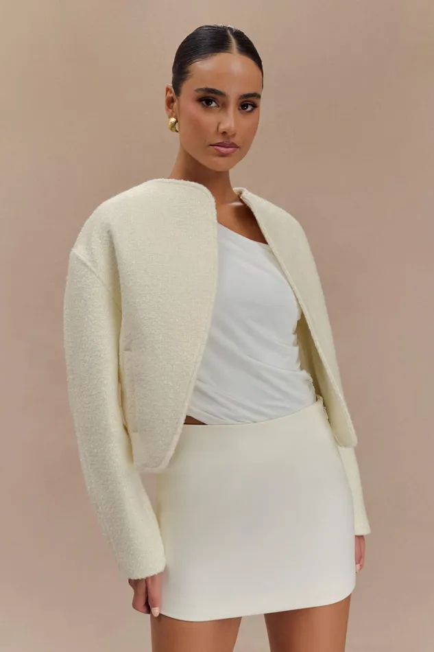 Women Meshki Outerwear Bree Scarf And Jacket 8211 Ivory