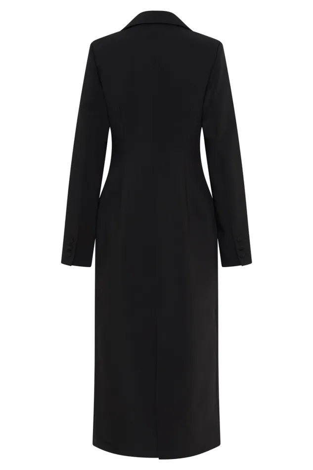Women Meshki Outerwear Caviar Suiting Coat 8211 Black
