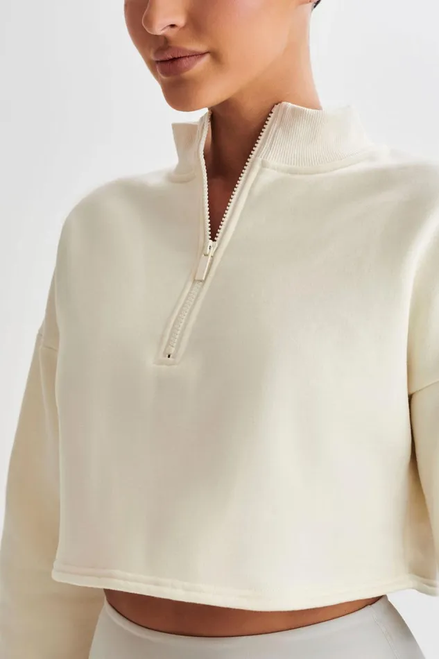 Women Meshki Outerwear Dempsey Zip Flared Jumper 8211 Bone
