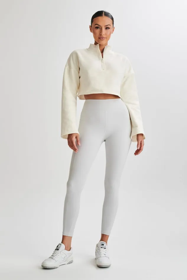 Women Meshki Outerwear Dempsey Zip Flared Jumper 8211 Bone