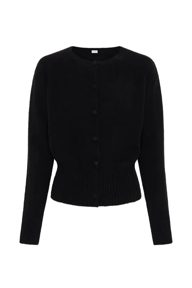 Women Meshki Outerwear Genevieve Oversized Knit Cardigan 8211 Black