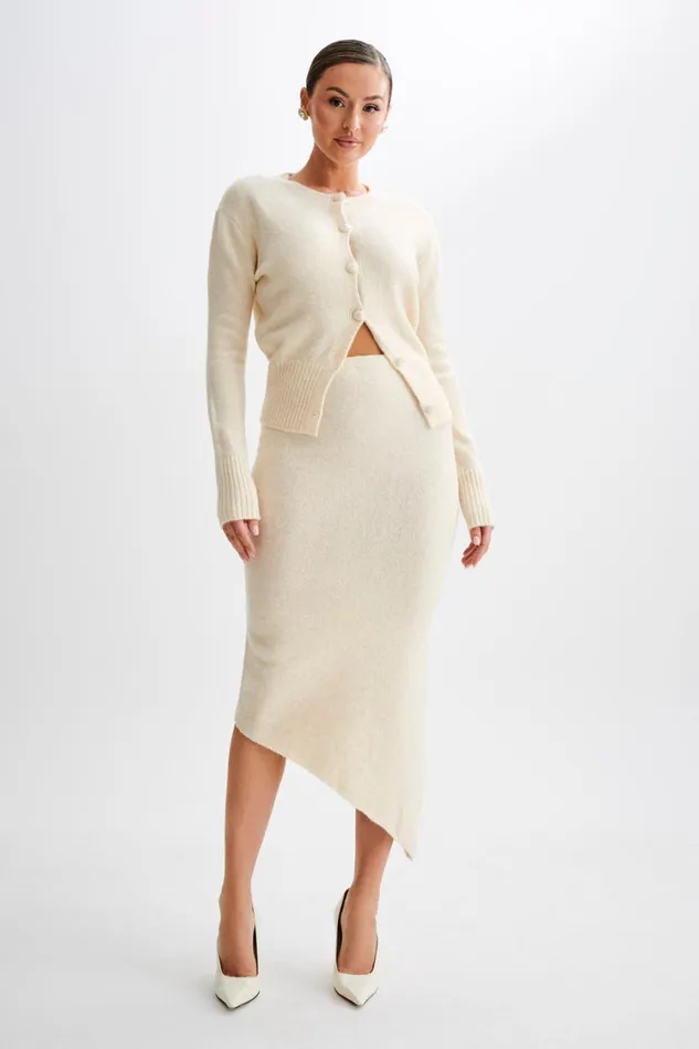 Women Meshki Outerwear Genevieve Oversized Knit Cardigan 8211 Cream Marle