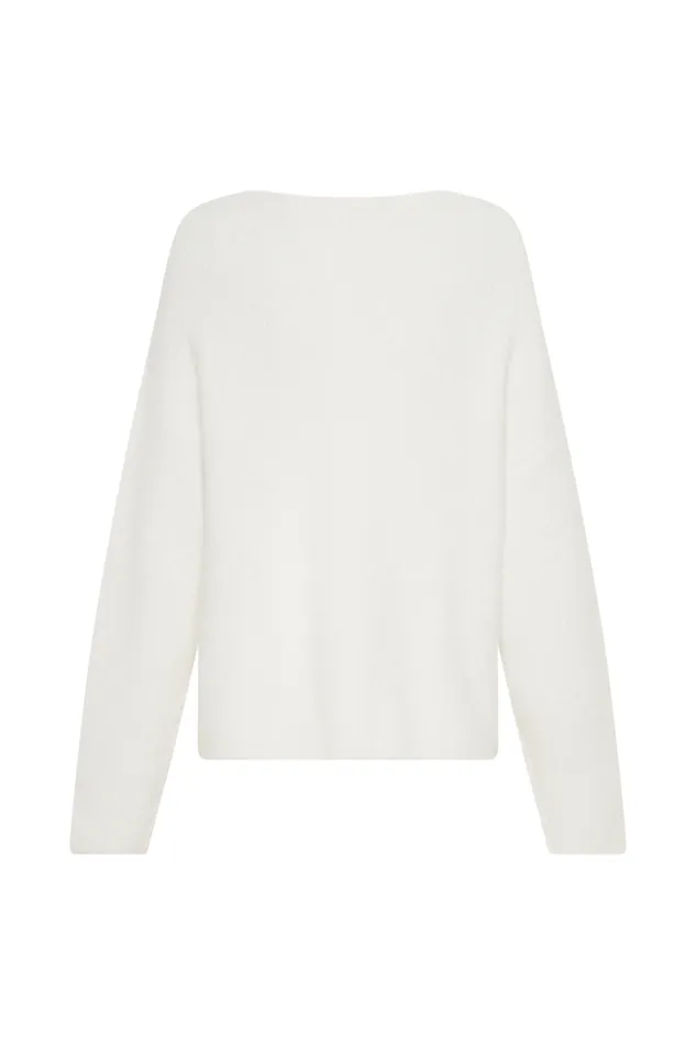 Women Meshki Outerwear Jenelle Fluffy Oversized Jumper 8211 Ivory