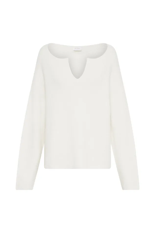 Women Meshki Outerwear Jenelle Fluffy Oversized Jumper 8211 Ivory