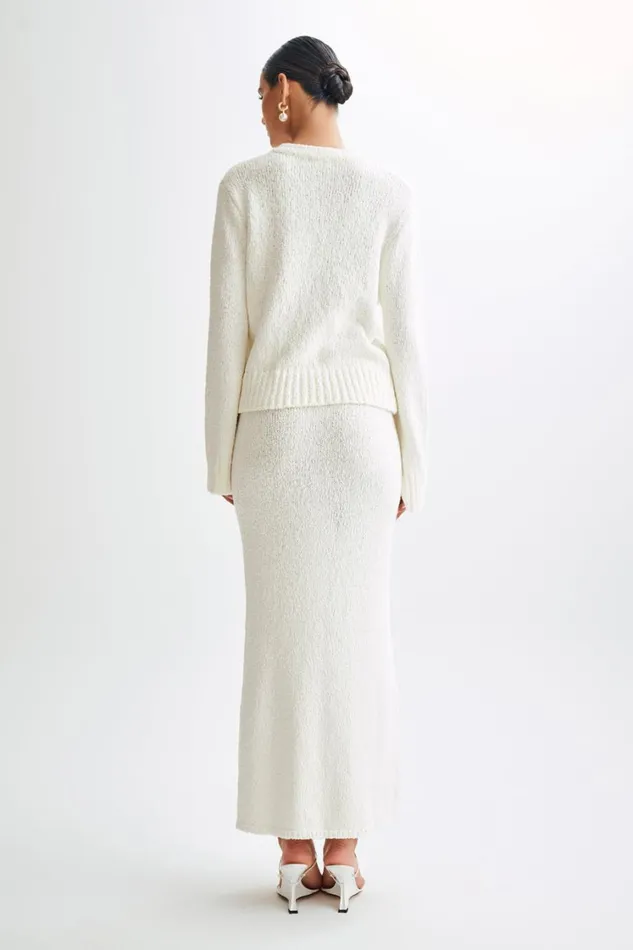 Women Meshki Outerwear Moira Oversized Boucle Cardigan 8211 White