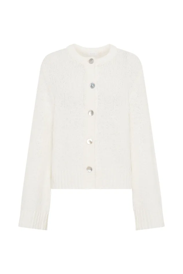 Women Meshki Outerwear Moira Oversized Boucle Cardigan 8211 White