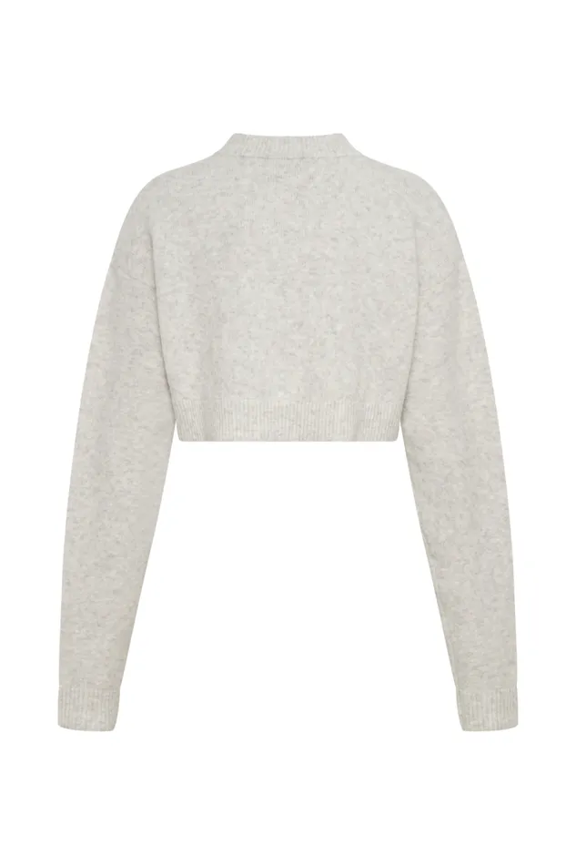 Women Meshki Outerwear Shelby Knit Cardigan 8211 Heather Grey Marle