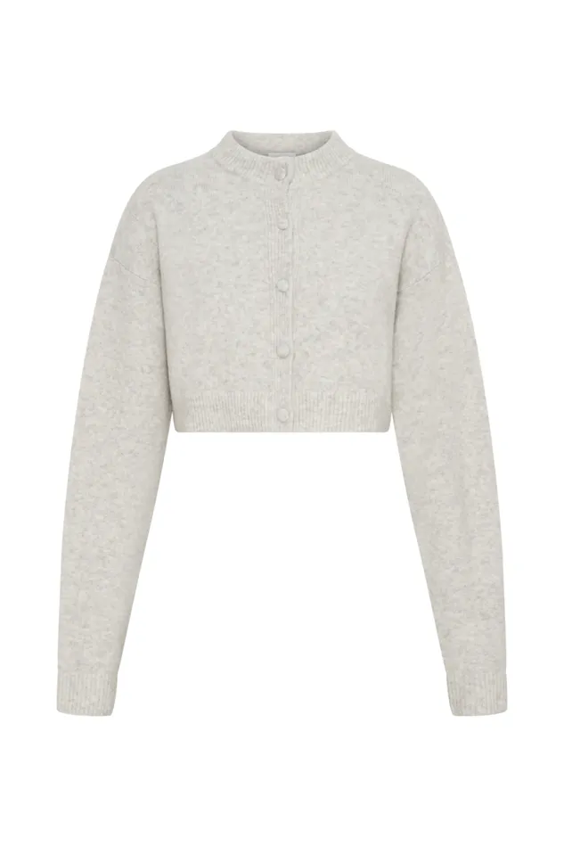 Women Meshki Outerwear Shelby Knit Cardigan 8211 Heather Grey Marle
