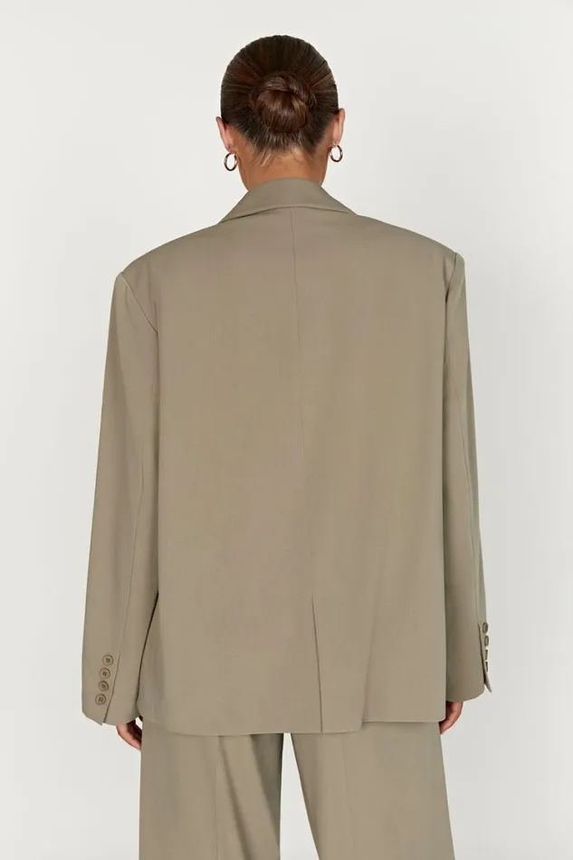 Women Meshki Outerwear Simone Oversized Blazer 8211 Olive