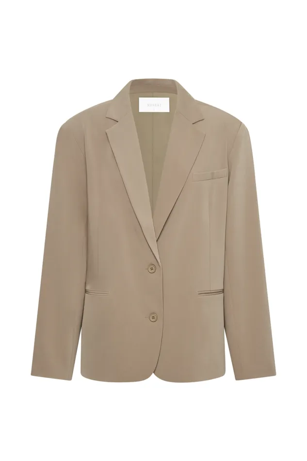Women Meshki Outerwear Simone Oversized Blazer 8211 Olive