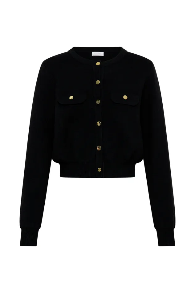 Women Meshki Outerwear Tabitha Knit Cardigan 8211 Black