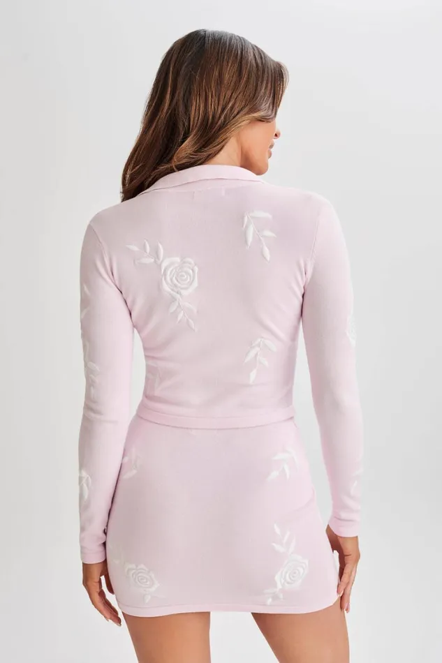 Women Meshki Outerwear Tallulah Rose Knit Cardigan 8211 Fairy Floss Pink