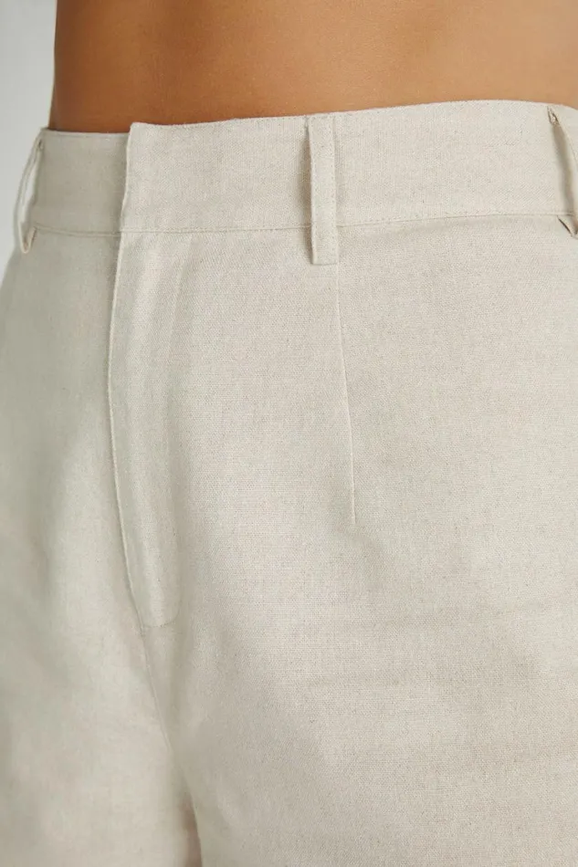 Women Meshki Sets Jadri Linen Shorts 8211 Natural