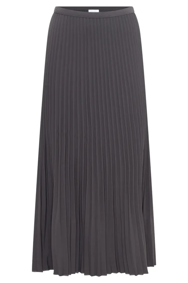 Women Meshki Sets Twyla Pleated Suiting Maxi Skirt 8211 Charcoal