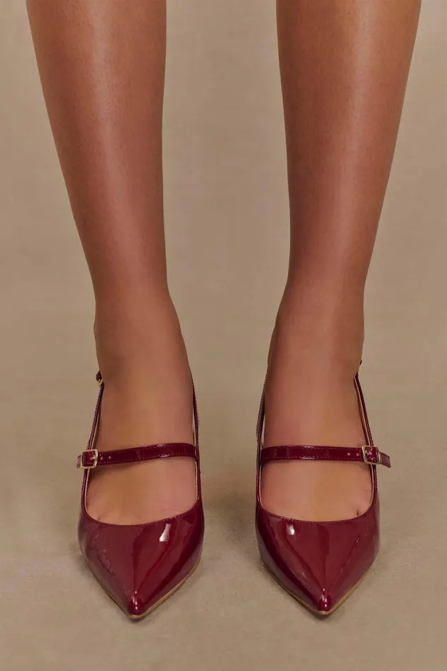 Women Meshki Shoes Valerie Pointed Heels 8211 Red