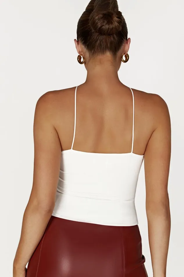 Women Meshki Tops Adeline Rose Halter Top 8211 White