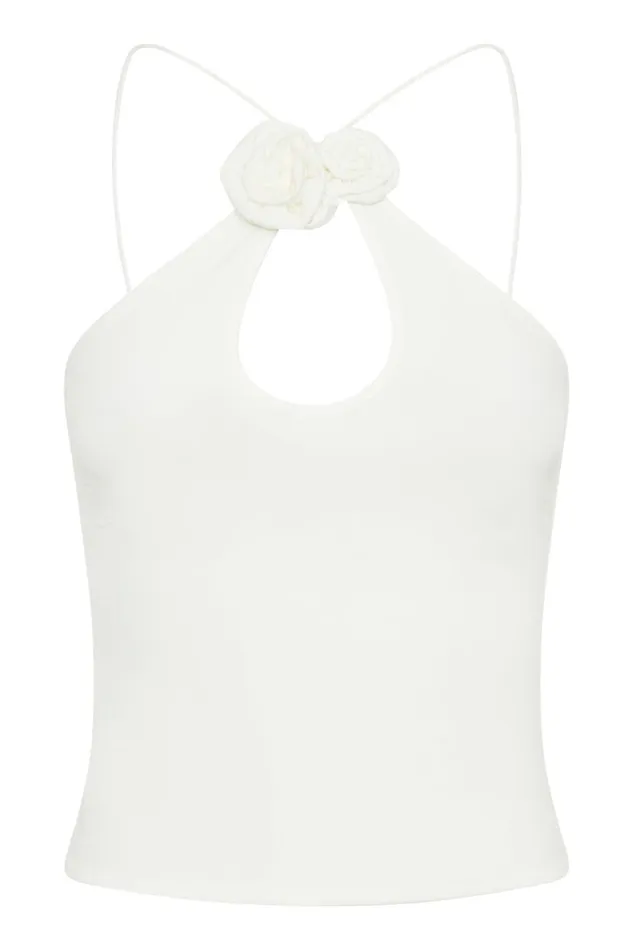 Women Meshki Tops Adeline Rose Halter Top 8211 White