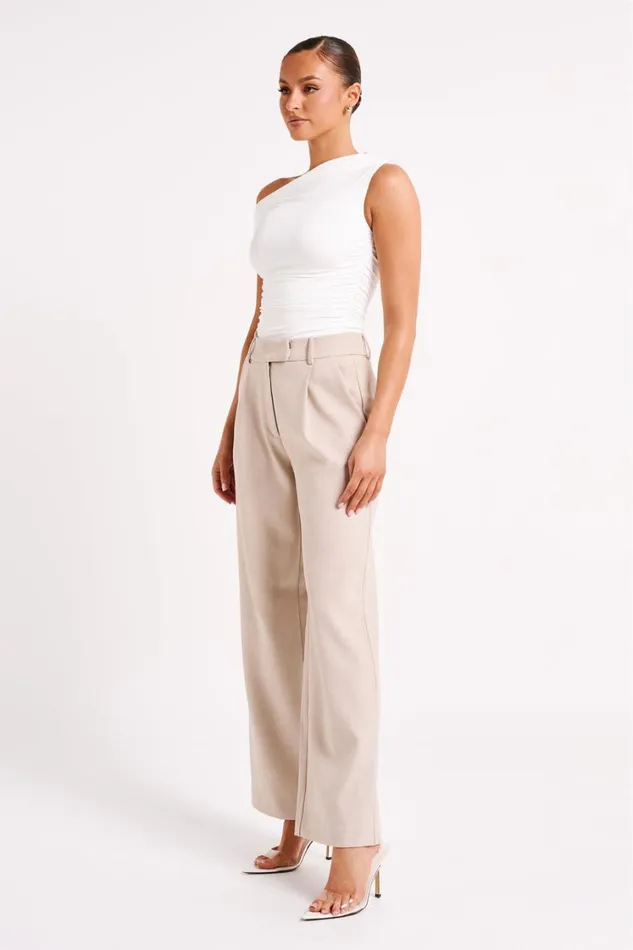 Women Meshki Tops Alayna Recycled Nylon Ruched Top 8211 White