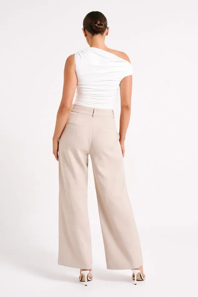 Women Meshki Tops Alayna Recycled Nylon Ruched Top 8211 White