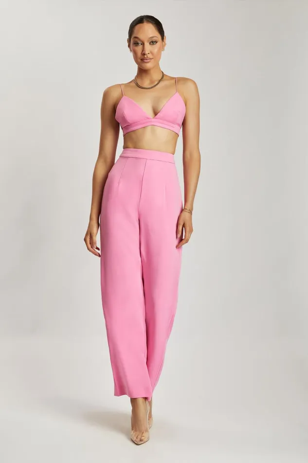 Women Meshki Tops Cynthia Triangle Bralette 8211 Pink Women Meshki Tops Cynthia Triangle Bralette 8211 Pink