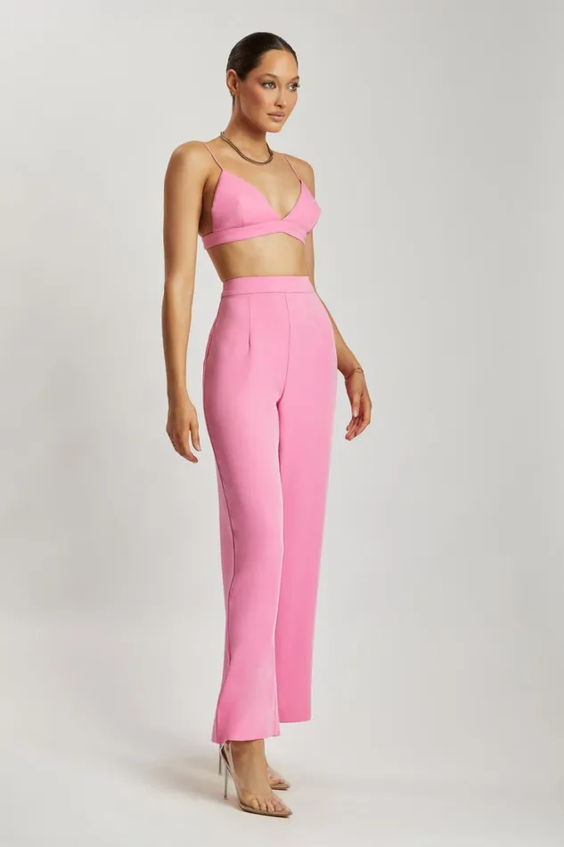 Women Meshki Tops Cynthia Triangle Bralette 8211 Pink Women Meshki Tops Cynthia Triangle Bralette 8211 Pink