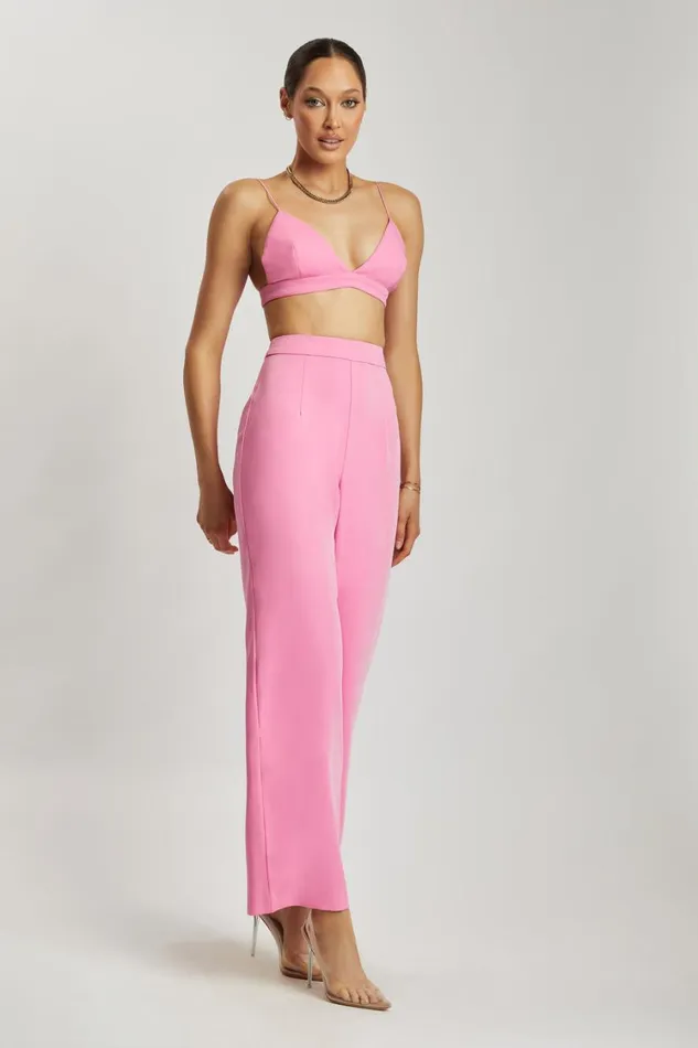 Women Meshki Tops Cynthia Triangle Bralette 8211 Pink Women Meshki Tops Cynthia Triangle Bralette 8211 Pink