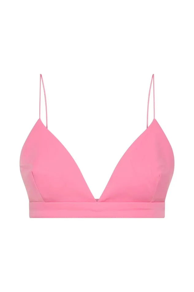 Women Meshki Tops Cynthia Triangle Bralette 8211 Pink Women Meshki Tops Cynthia Triangle Bralette 8211 Pink