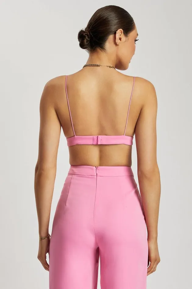 Women Meshki Tops Cynthia Triangle Bralette 8211 Pink Women Meshki Tops Cynthia Triangle Bralette 8211 Pink