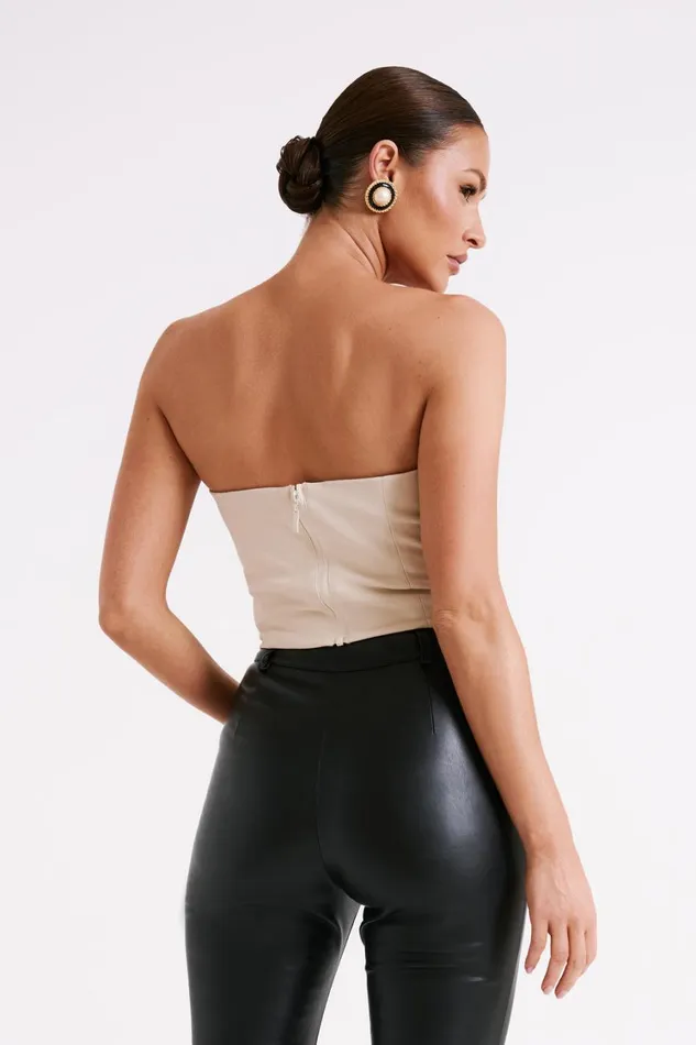 Women Meshki Tops Dahlia Strapless V Corset 8211 Cream