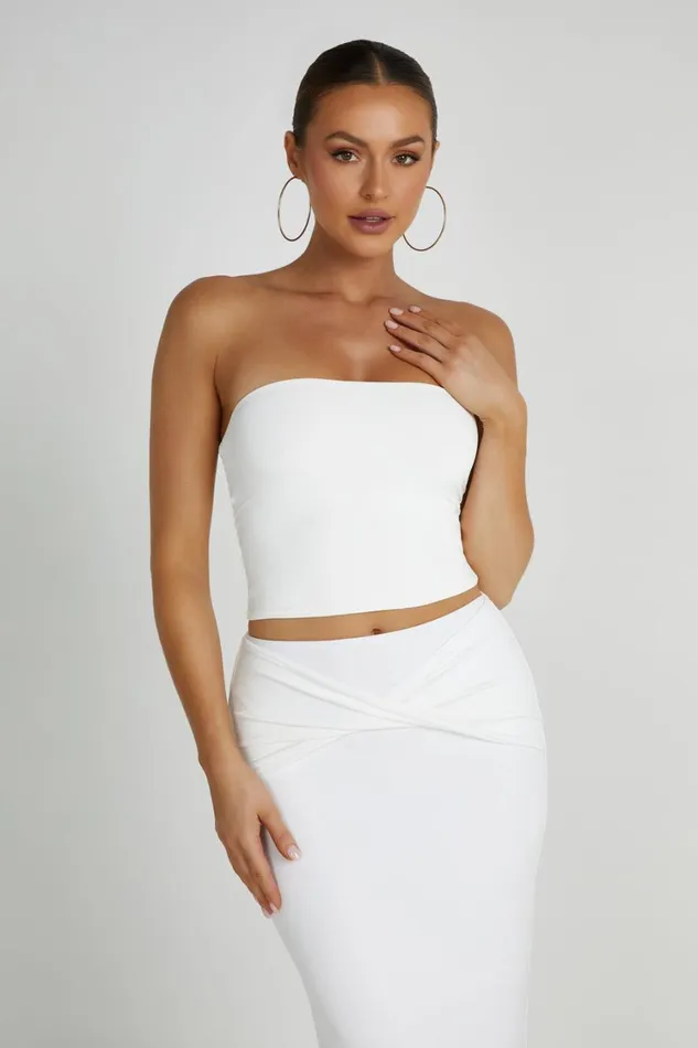 Women Meshki Tops Dakota Tube Top 8211 White