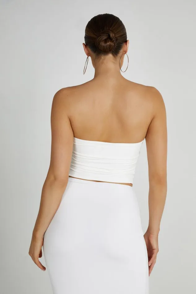 Women Meshki Tops Dakota Tube Top 8211 White Women Meshki Tops Dakota Tube Top 8211 White