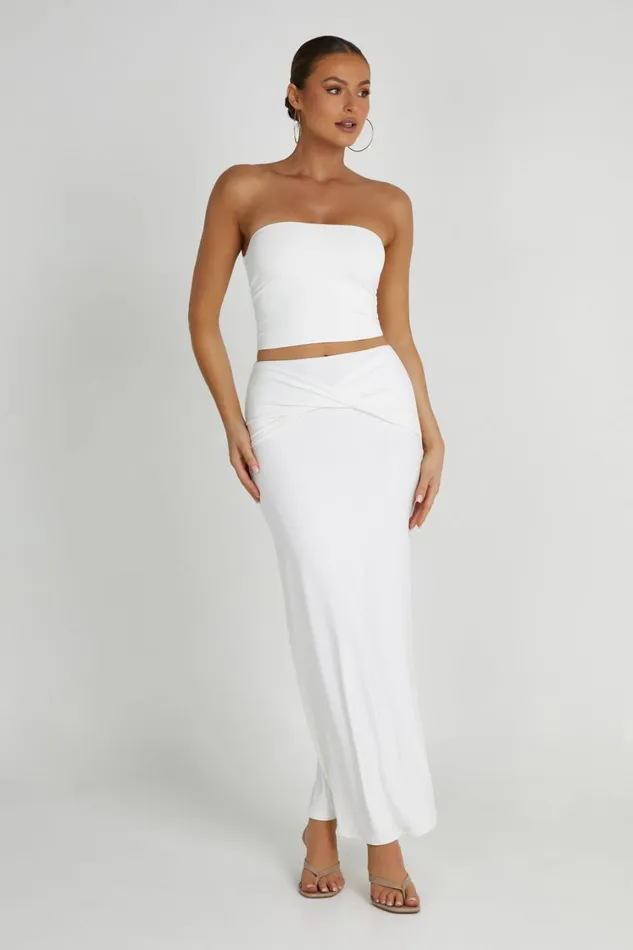 Women Meshki Tops Dakota Tube Top 8211 White Women Meshki Tops Dakota Tube Top 8211 White