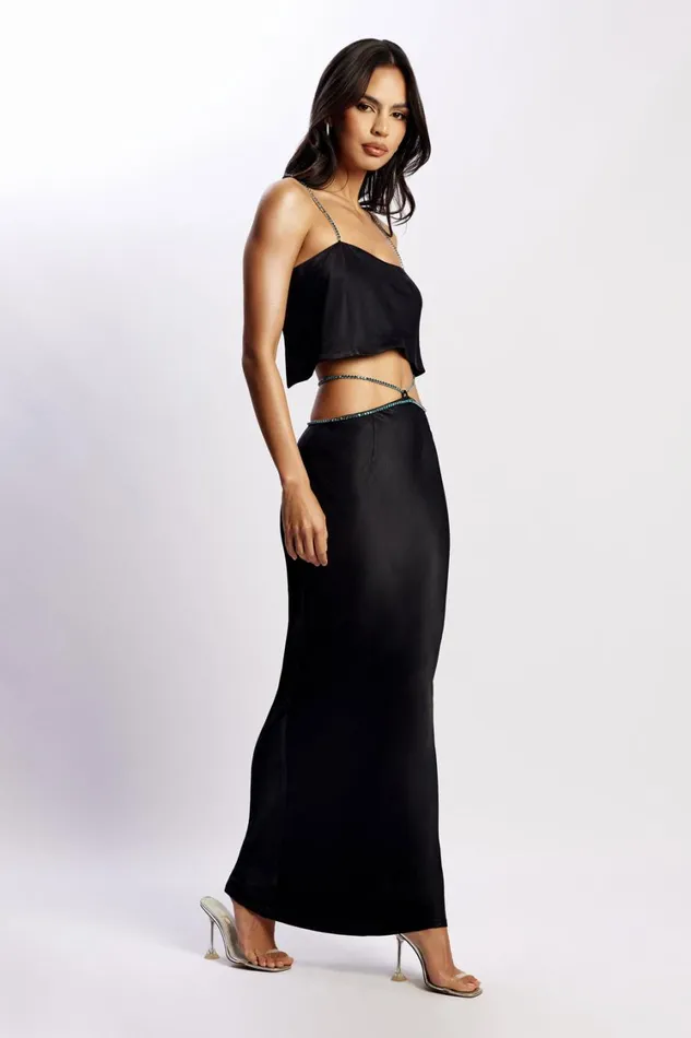 Women Meshki Tops Dayana Straight Cut Crop Top 8211 Black Women Meshki Tops Dayana Straight Cut Crop Top 8211 Black