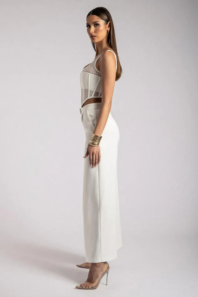 Women Meshki Tops Delaney Corset Bustier 8211 White Women Meshki Tops Delaney Corset Bustier 8211 White