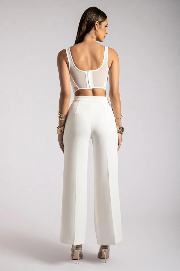 Women Meshki Tops Delaney Corset Bustier 8211 White Women Meshki Tops Delaney Corset Bustier 8211 White