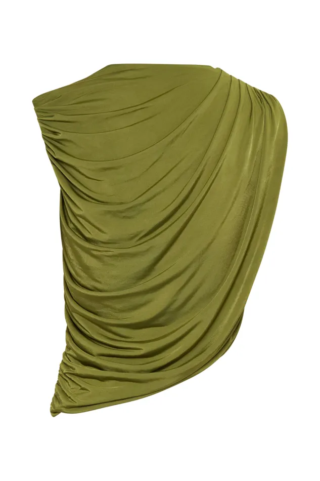 Women Meshki Tops Griselda Draped Slinky Sleeveless Top 8211 Vintage Olive