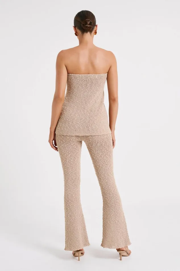 Women Meshki Tops Irma Strapless Boucle Top 8211 Wheat