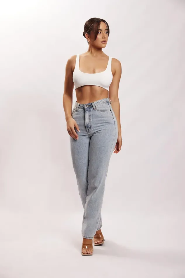 Women Meshki Tops Jemma Scoop Neck Super Crop Top 8211 White Women Meshki Tops Jemma Scoop Neck Super Crop Top 8211 White