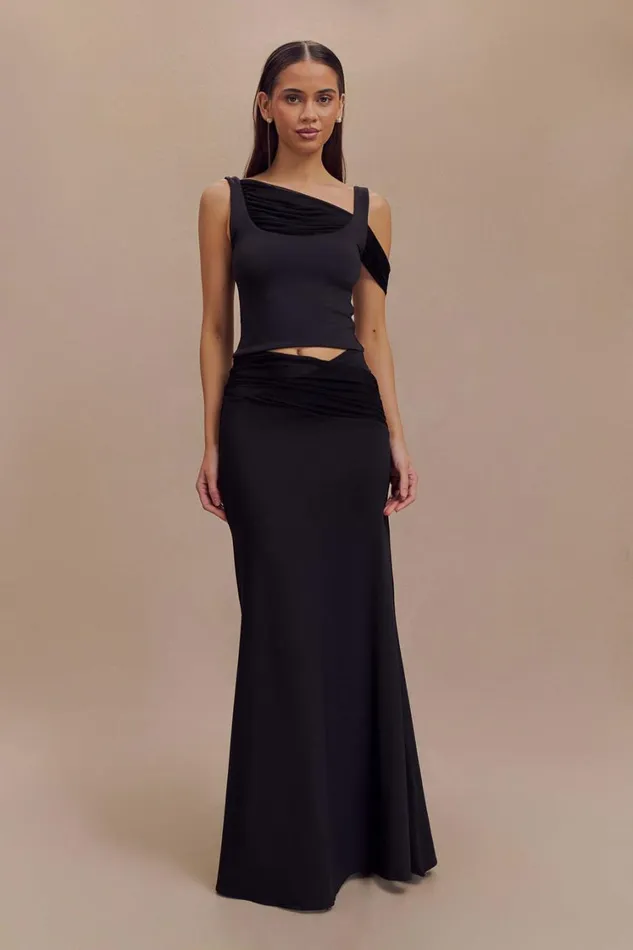 Women Meshki Tops Jules Recycled Nylon And Mesh Sleeveless Top 8211 Black