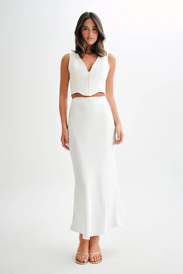 Women Meshki Tops Keely Cotton Sleeveless Top 8211 White