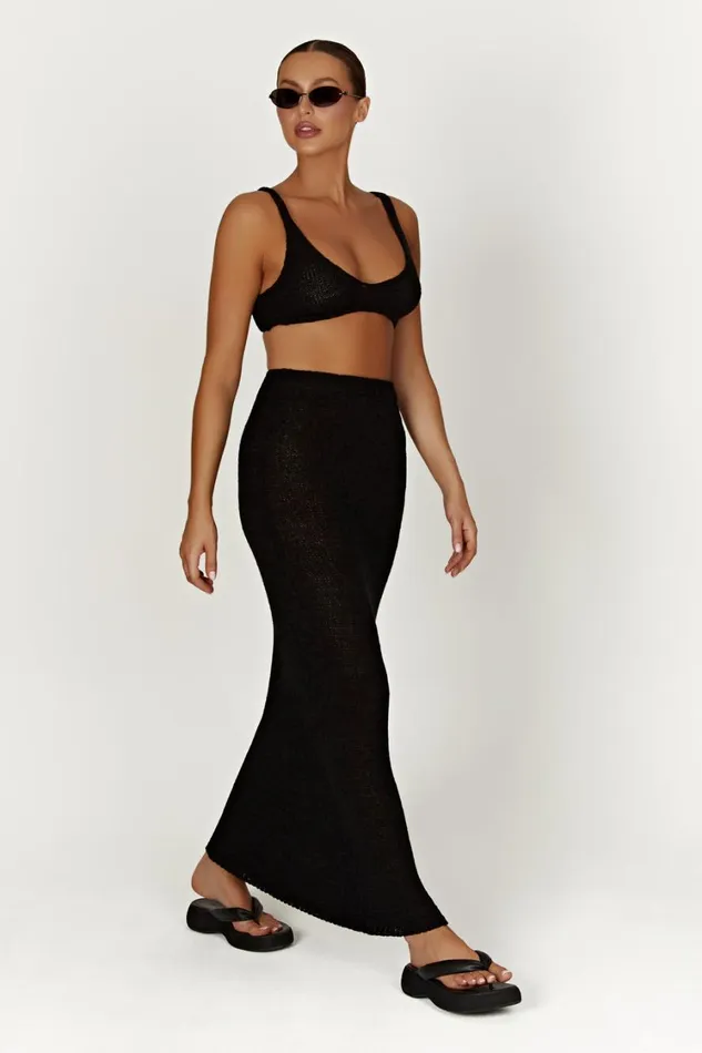 Women Meshki Tops Mary Knit Bralette 8211 Black Women Meshki Tops Mary Knit Bralette 8211 Black